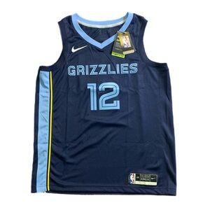 Nike Memphis Grizzlies Ja Morant Swingman Icon Edition Jersey Navy Blue Size L